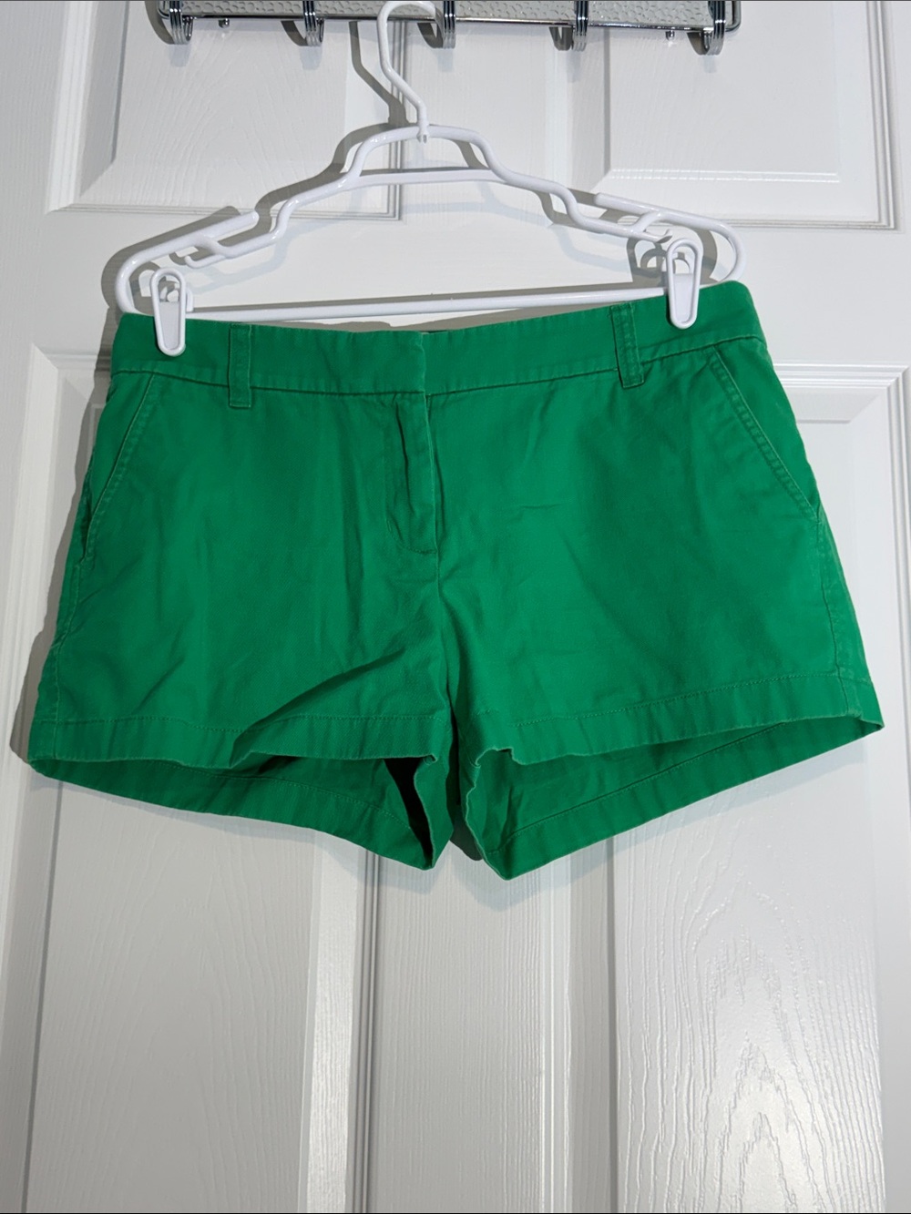 J. Crew Bright Green Chino Cotton Shorts